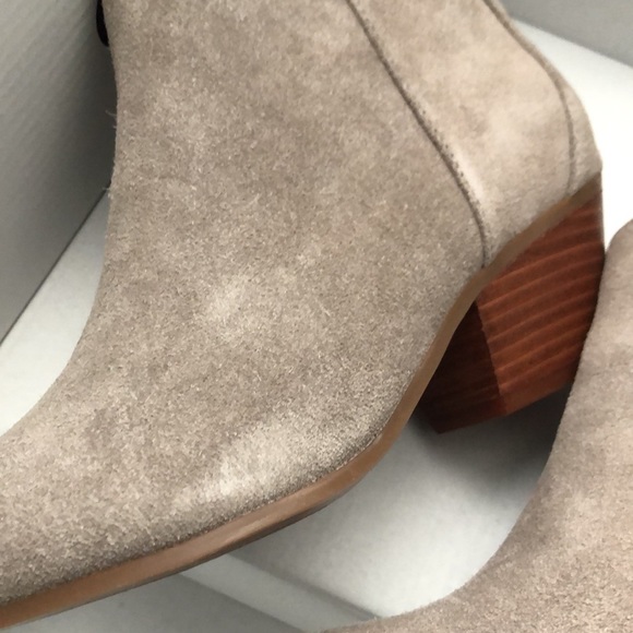 Nine West Gray Suede Tristan Ankle Boots - Picture 10 of 12